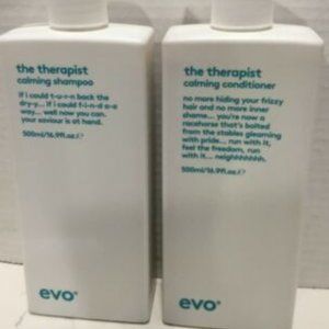 EVO: THE THERAPIST…CALMING SHAMPOO & CONDITIONER 16.9 oz each